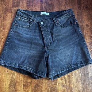 Abercrombie and Fitch Black Denim Shorts